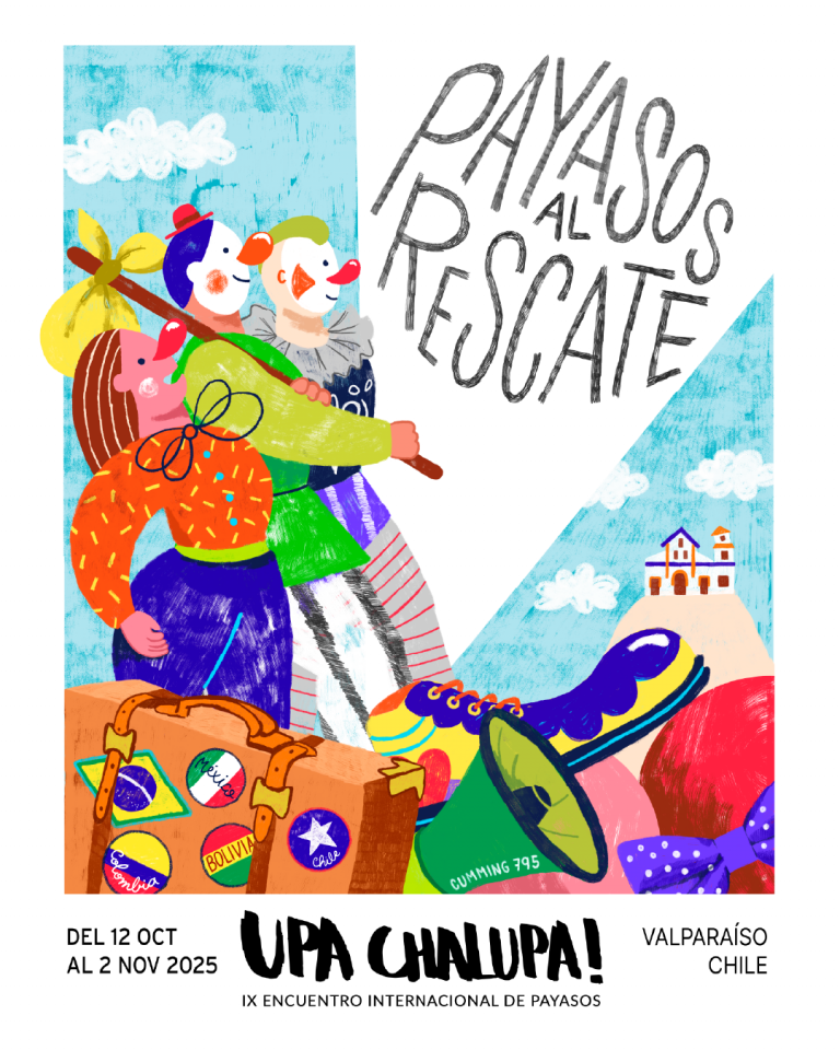 Afiche de la edición 2025. Upa Chalupa! Encuentro Internacional de Payasos