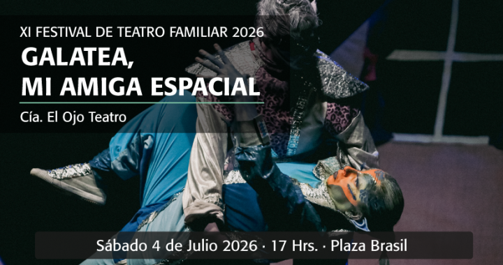 Afiche de Galatea, mi amiga espacial (2026). Festival de Teatro Familiar